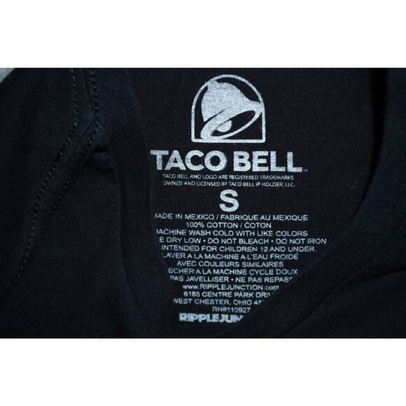 Taco Bell Retro Neon Graphic T-Shirt – Size Small – Ripple Junction – Unisex - Picture 2 of 4